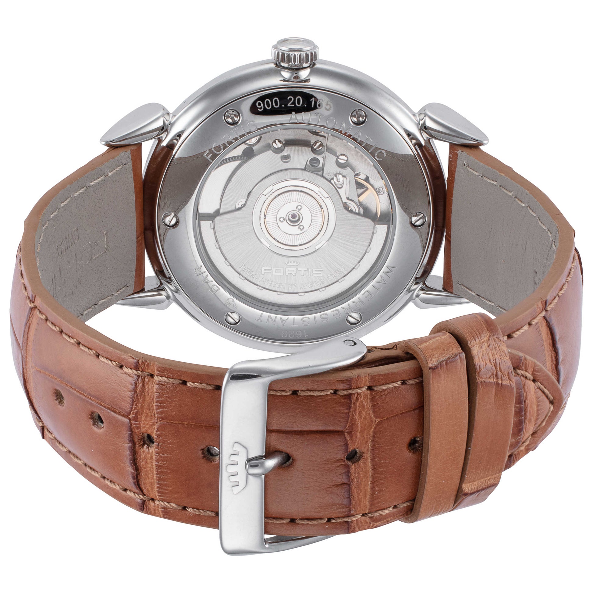 Back view of Fortis Terrestis Orchestra P.M. Men's Automatic Watch 900.20.31-LC