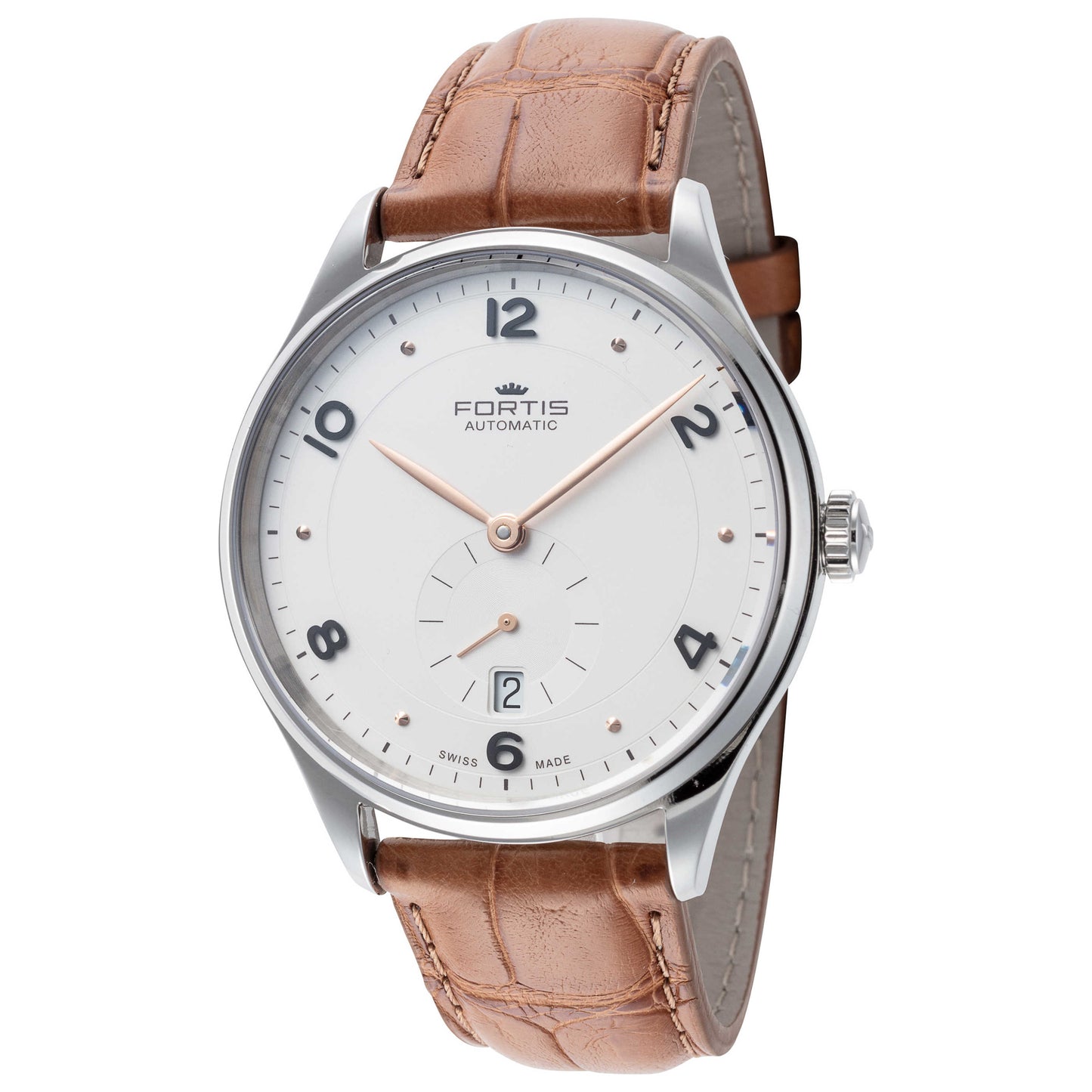 Front view of Fortis Terrestis Hedonis A.M. Men's Automatic Watch 901.20.12-LC