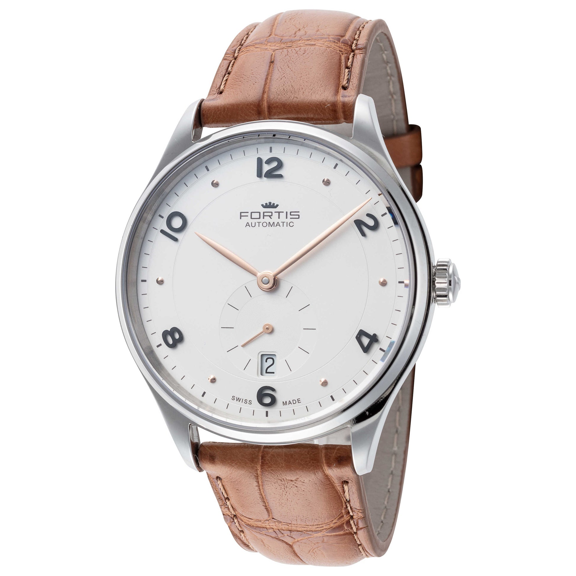Front view of Fortis Terrestis Hedonis A.M. Men's Automatic Watch 901.20.12-LC