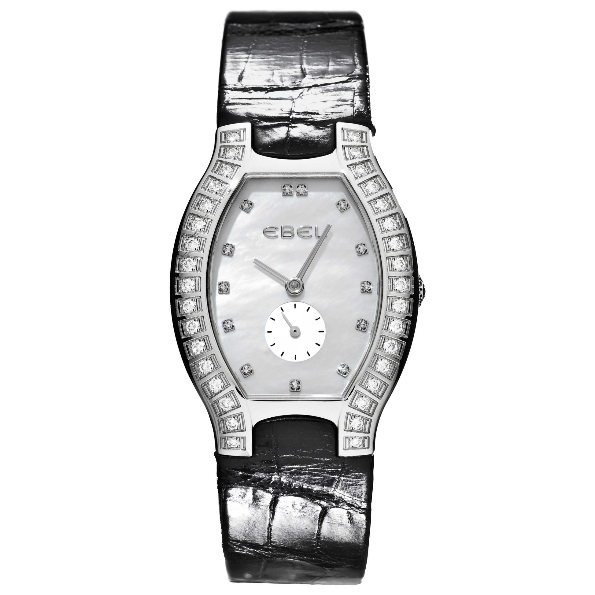 Front view of Ebel Beluga Tonneau Women's Swiss Quartz (Battery-Powered) Watch 9014G38-992035206