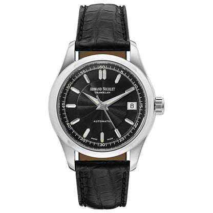 Front view of Armand Nicolet Hunter Men's Automatic Watch 9040A-1-NR-P742NR9