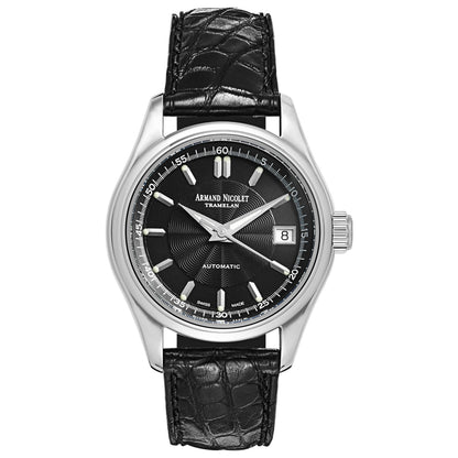 Front view of Armand Nicolet Hunter Men's Automatic Watch 9040A-1-NR-P940NR9