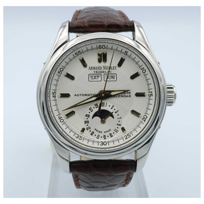 Front view of Armand Nicolet Hunter Men's Automatic Watch 9042A-1ASP742MR9-SDV
