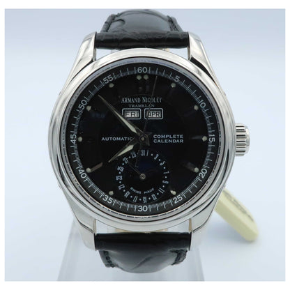 Front view of Armand Nicolet Hunter Men's Automatic Watch 9042A-1NRP742NR9-SDV