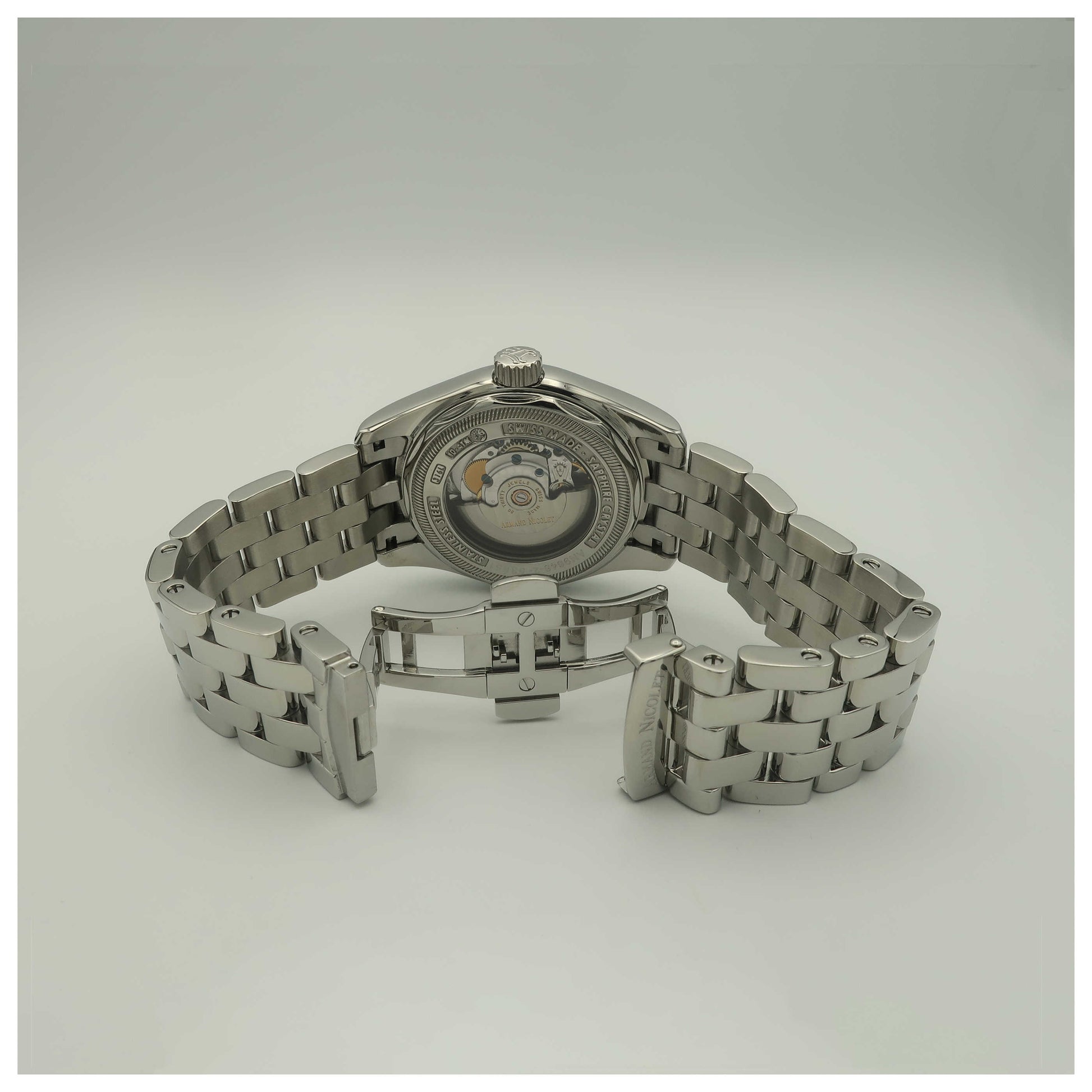 Armand Nicolet Hunter Men's Automatic Watch 9045A-1-AG-M9060-PO - Image #7
