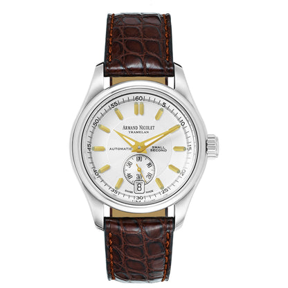 Front view of Armand Nicolet Hunter Men's Automatic Watch 9045A-1-AS-P742MR9