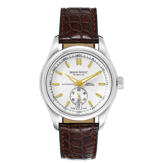Front view of Armand Nicolet Hunter Men's Automatic Watch 9045A-1-AS-P742MR9
