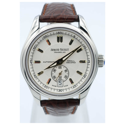 Front view of Armand Nicolet Hunter Men's Automatic Watch 9045A-1-ASP742MR9-SD