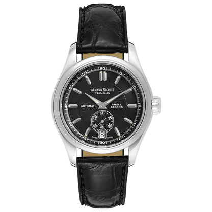 Front view of Armand Nicolet Hunter Men's Automatic Watch 9045A-1-NR-P742NR9