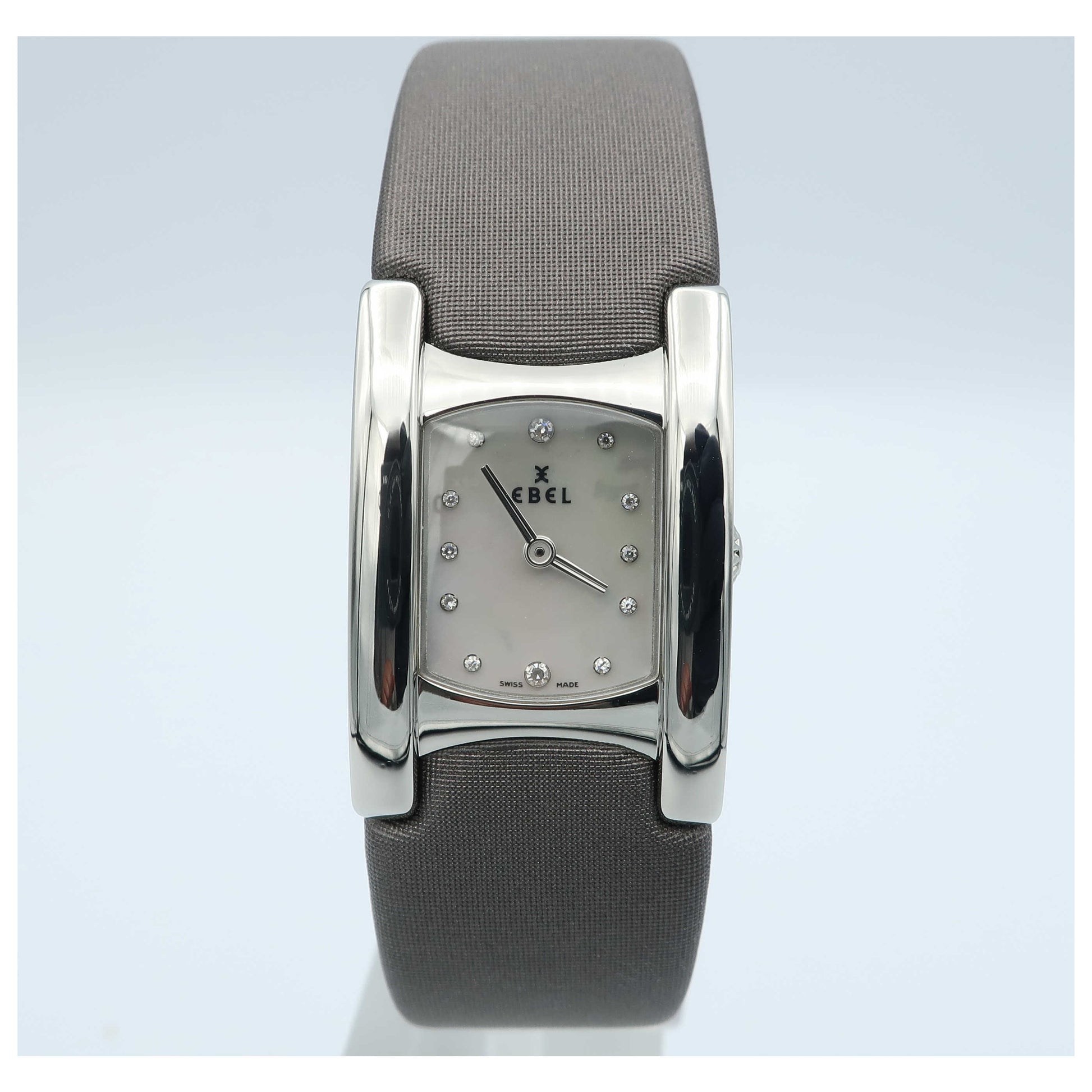 Front view of Ebel Beluga Manchette Women's Swiss Quartz (Battery-Powered) Watch 9057A21-3635304-SD