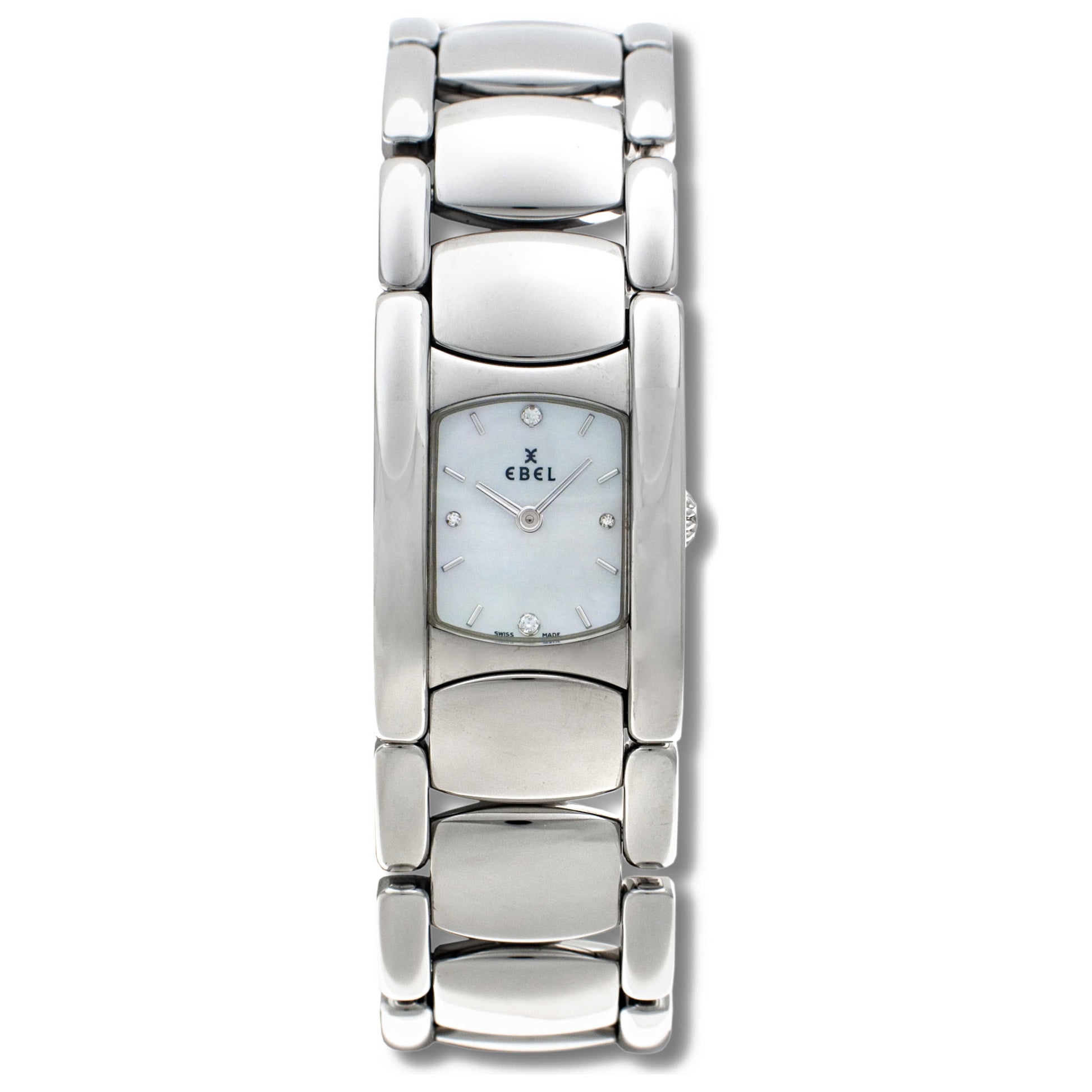Front view of Ebel Beluga Manchette Women's Swiss Quartz (Battery-Powered) Watch 9057A21-9850