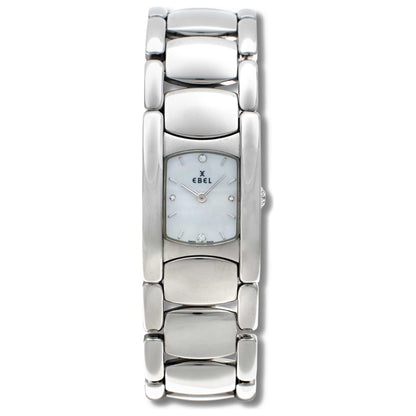 Front view of Ebel Beluga Manchette Women's Swiss Quartz (Battery-Powered) Watch 9057A21-9850