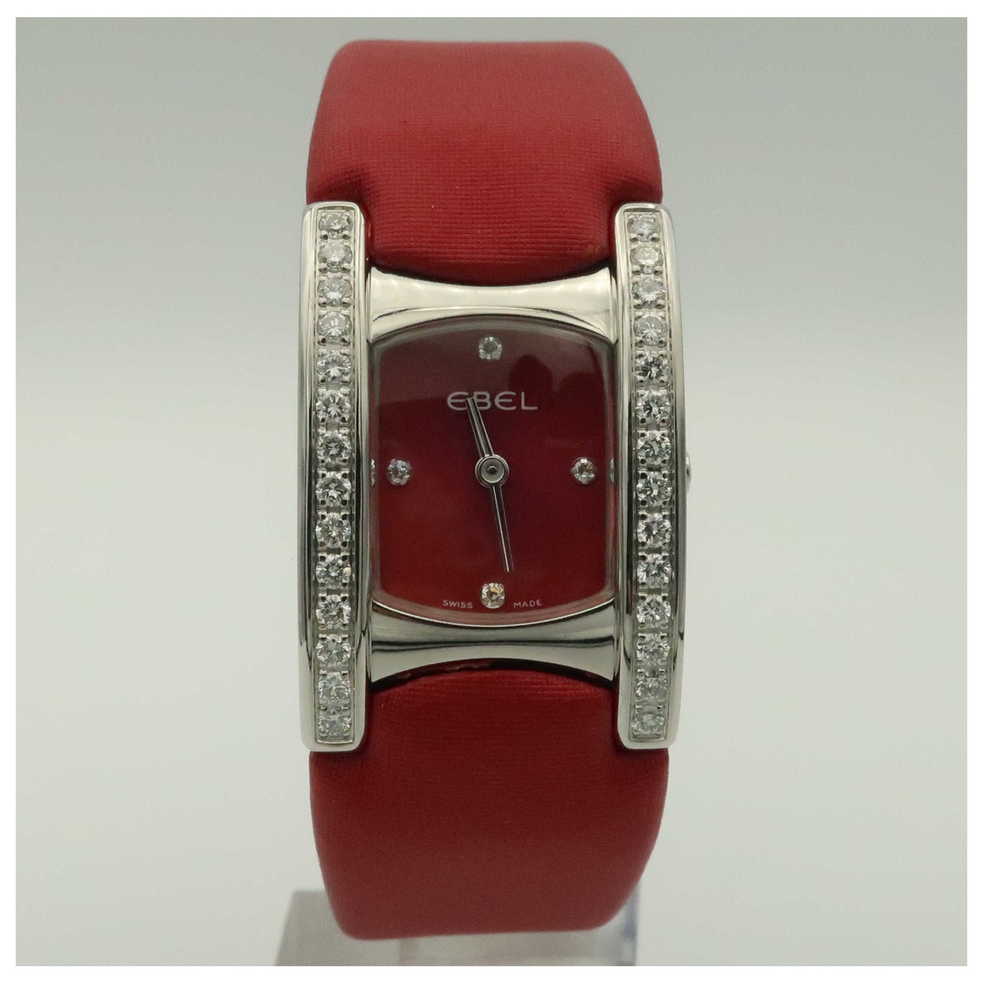 Front view of Ebel Beluga Manchette Women's Swiss Quartz (Battery-Powered) Watch 9057A28-861035317-PO