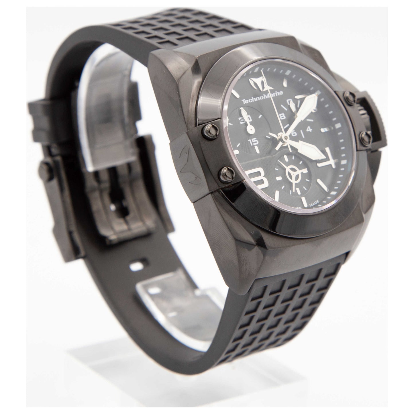 TechnoMarine BlackWatch Men's Swiss Quartz (Battery-Powered) Watch 908003-SDV - Image #3