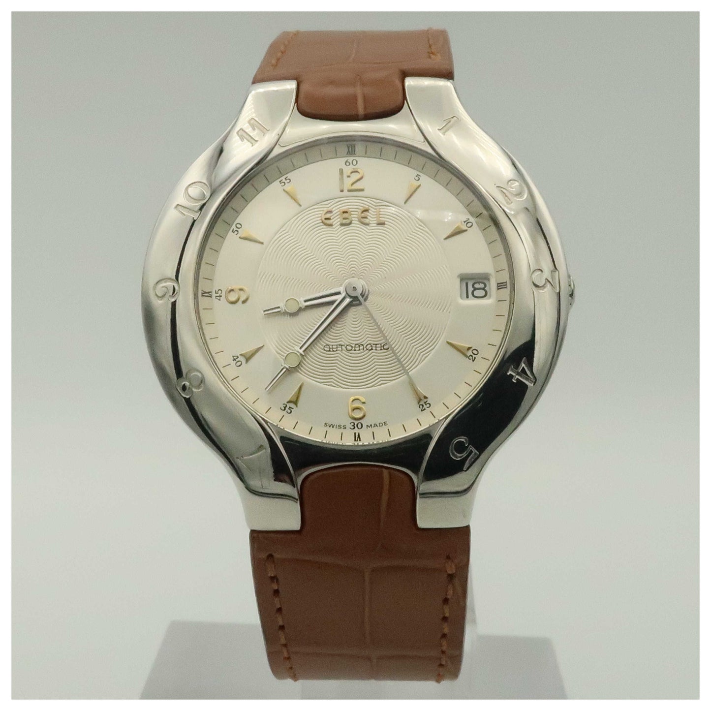 Front view of Ebel Lichine Men's Automatic Watch 9080980-9535124-SDV