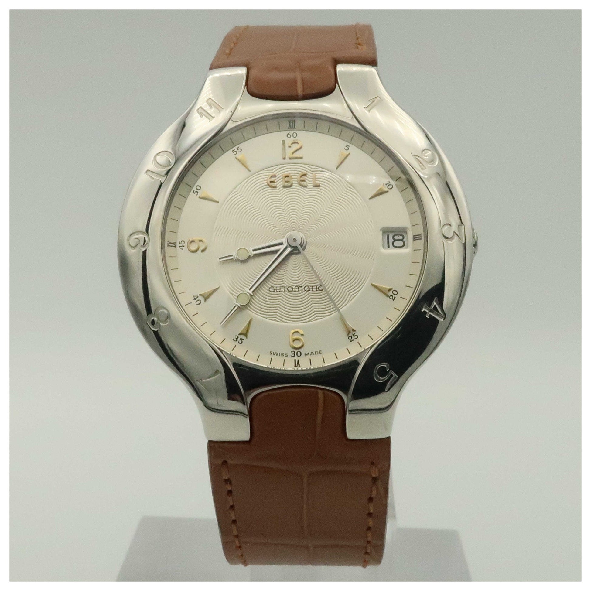 Front view of Ebel Lichine Men's Automatic Watch 9080980-9535124-SDV