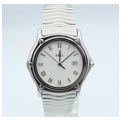 Front view of Ebel Sport Classic Men's Swiss Quartz (Battery-Powered) Watch 9087132-0240P-SDV
