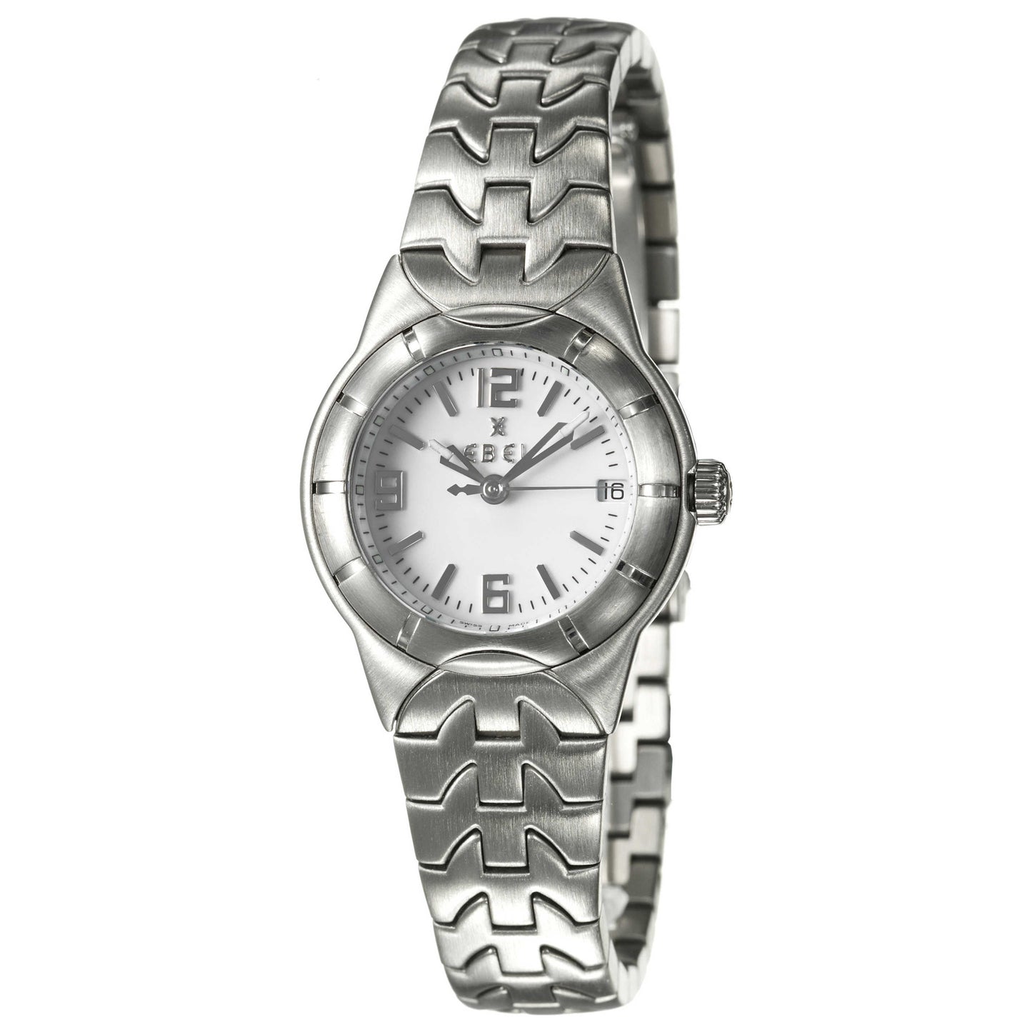 Front view of Ebel E-Type Women's Swiss Quartz (Battery-Powered) Watch 9087C21-0716