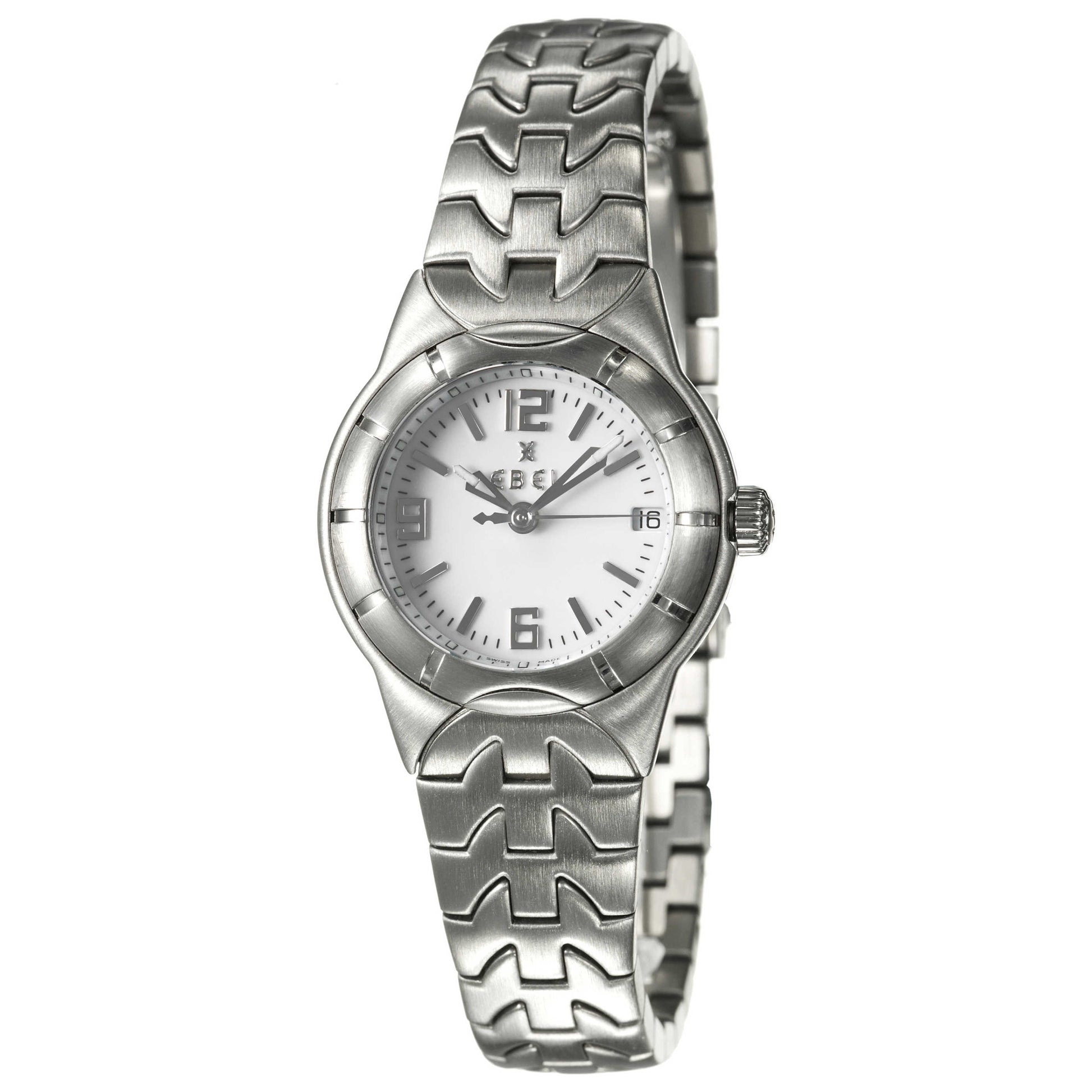Front view of Ebel E-Type Women's Swiss Quartz (Battery-Powered) Watch 9087C21-0716