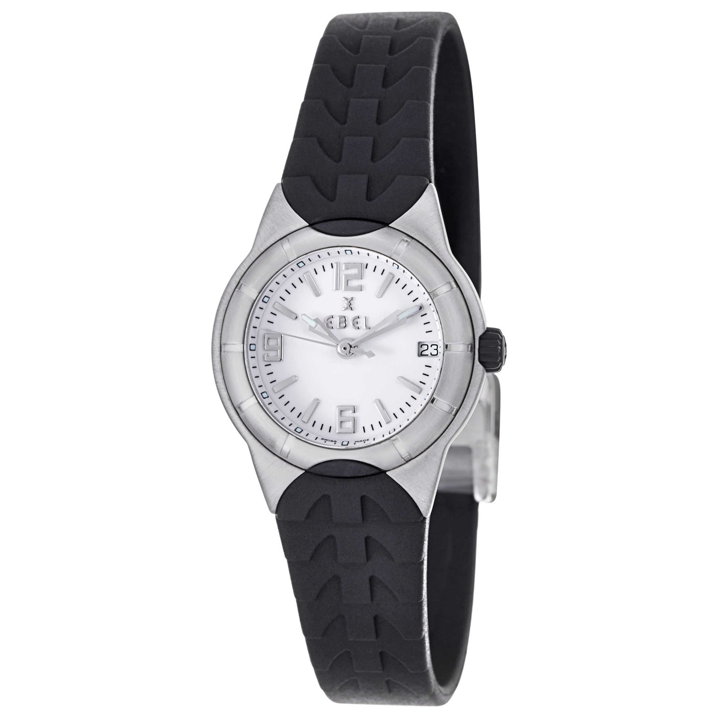 Front view of Ebel E-Type Women's Swiss Quartz (Battery-Powered) Watch 9087C21-07C35606