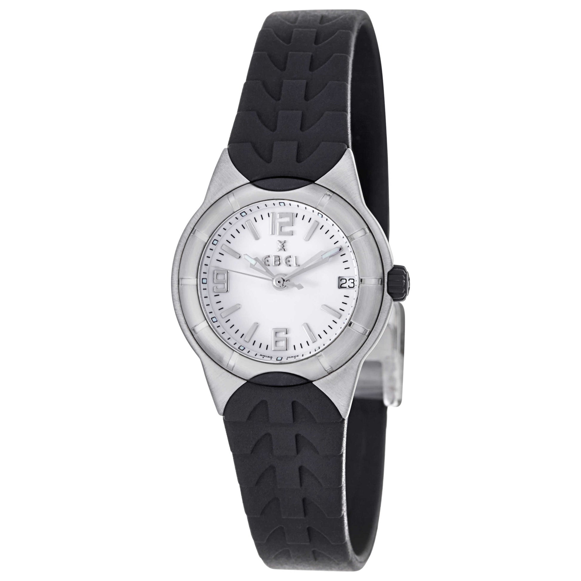 Front view of Ebel E-Type Women's Swiss Quartz (Battery-Powered) Watch 9087C21-07C35606
