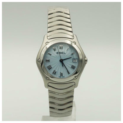 Front view of Ebel Classic Wave Women's Swiss Quartz (Battery-Powered) Watch 9087F21-24225-SDV