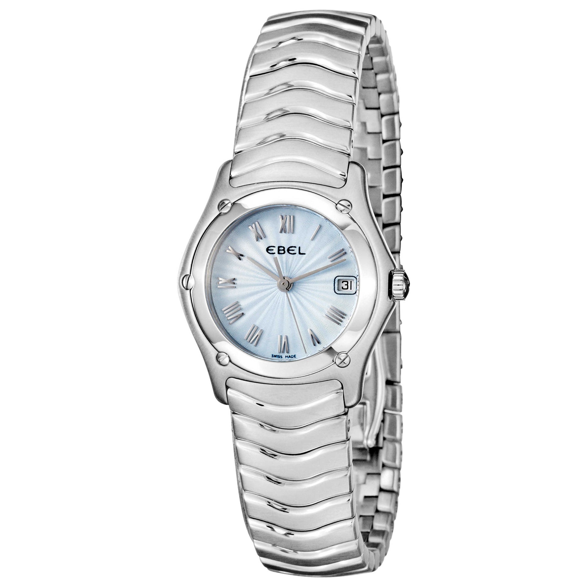 Front view of Ebel Classic Wave Women's Swiss Quartz (Battery-Powered) Watch 9087F21-24225