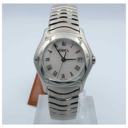 Front view of Ebel Classic Wave Women's Swiss Quartz (Battery-Powered) Watch 9087F21-9225-SDV