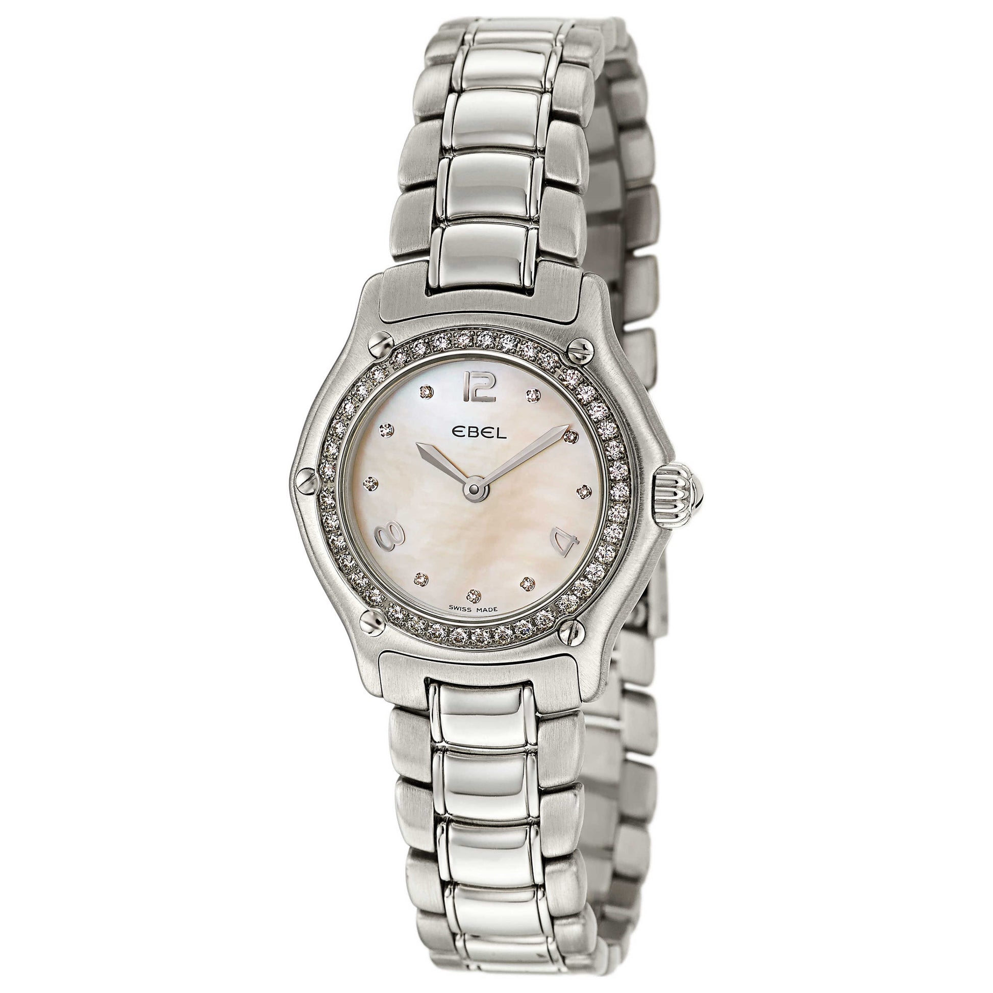 Front view of Ebel 1911 Women's Swiss Quartz (Battery-Powered) Watch 9090214-19865P
