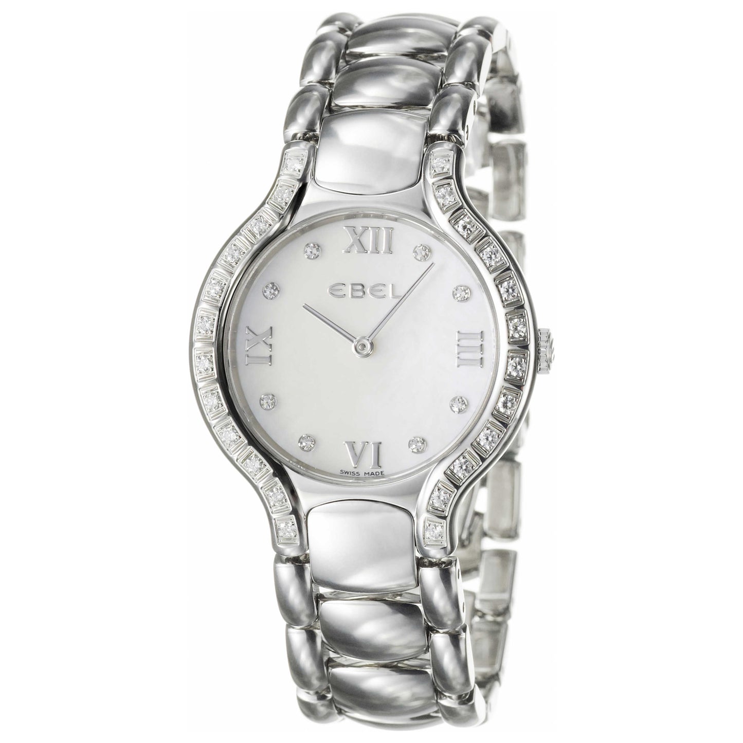 Front view of Ebel Beluga Women's Swiss Quartz (Battery-Powered) Watch 9090438-982050