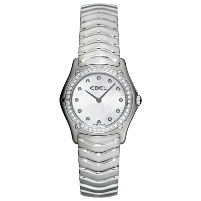 Front view of Ebel Classic Wave Women's Swiss Quartz (Battery-Powered) Watch 9090F26-9925