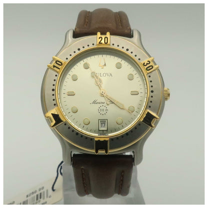 Front view of Bulova Marine Star Men's Watch 90B50-PO2