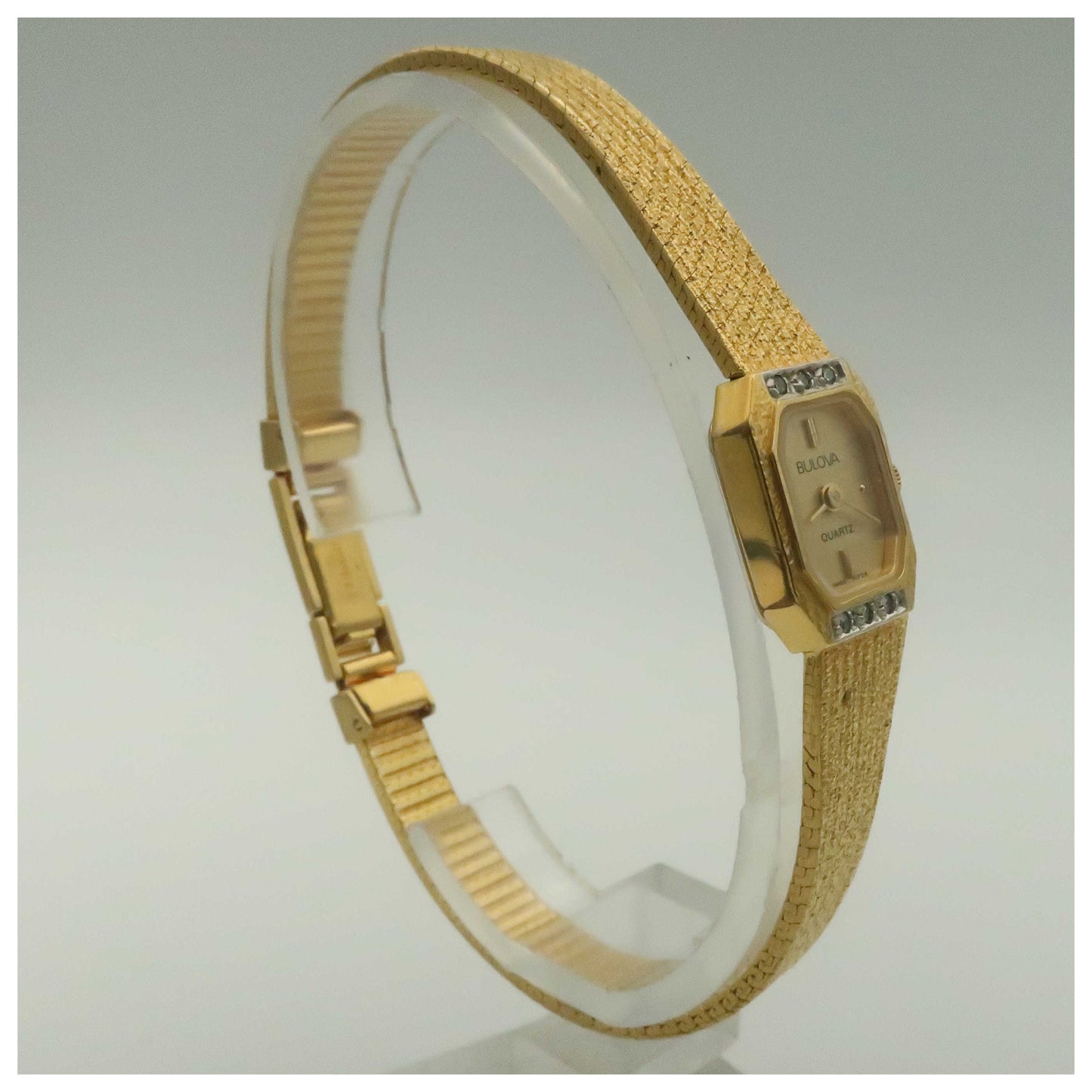 Bulova Diamonds Women's Quartz Watch 90F08-PO - Image #3