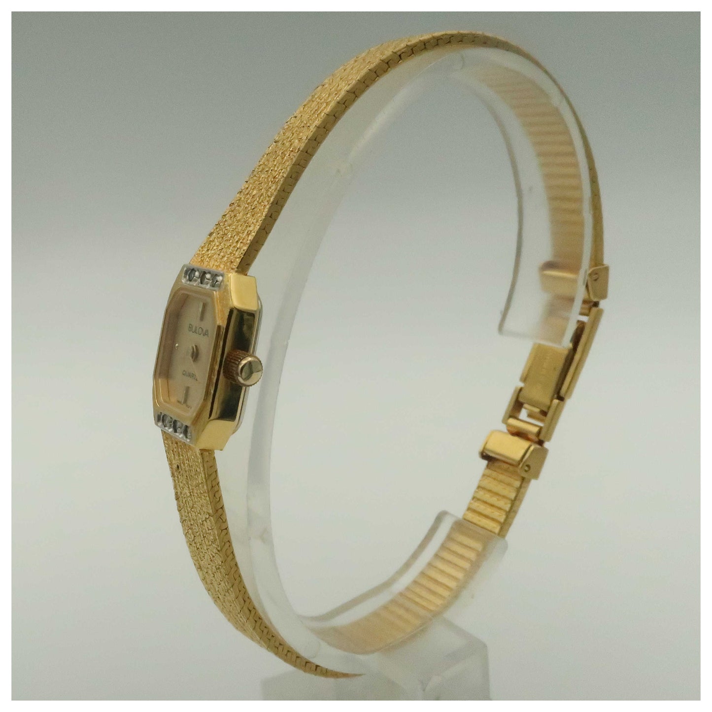 Bulova Diamonds Women's Quartz Watch 90F08-PO - Image #4