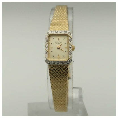 Front view of Bulova Dress Women's Quartz Watch 90F13-PO