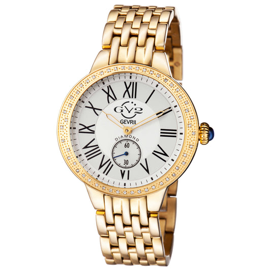 Front view of GV2 by Gevril Astor Diamond Women's Quartz Watch 9101