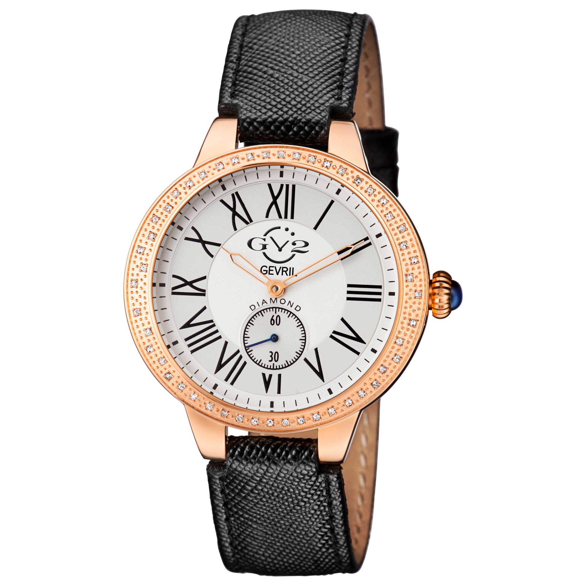Front view of GV2 by Gevril Astor Diamond Women's Quartz Watch 9104-7