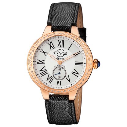 Front view of GV2 by Gevril Astor Diamond Women's Quartz Watch 9104-7