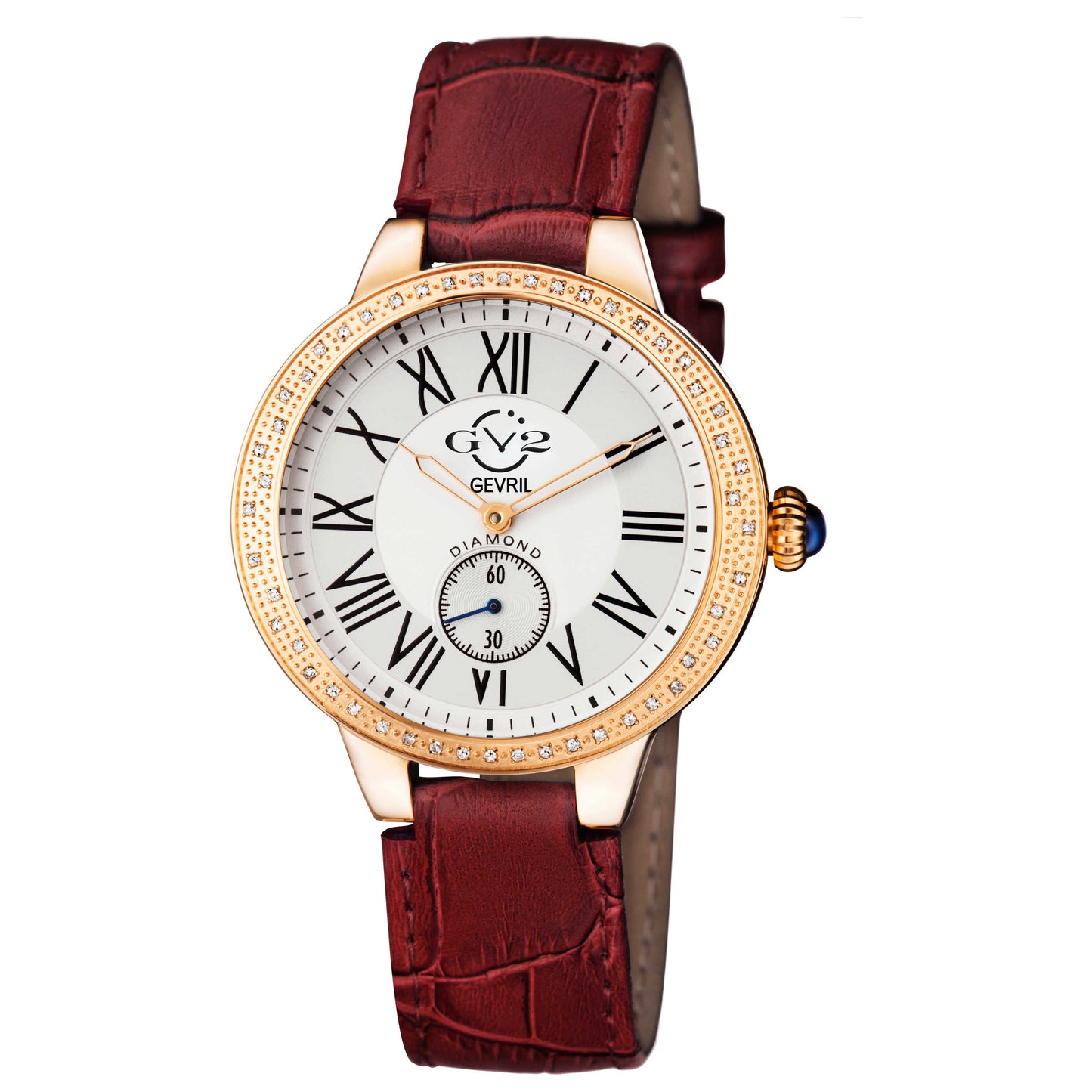 Front view of GV2 by Gevril Astor Diamond Women's Quartz Watch 9104