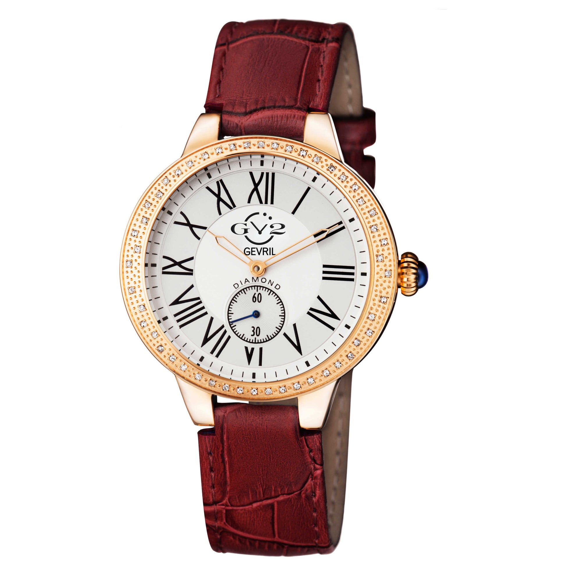 Front view of GV2 by Gevril Astor Diamond Women's Quartz Watch 9104