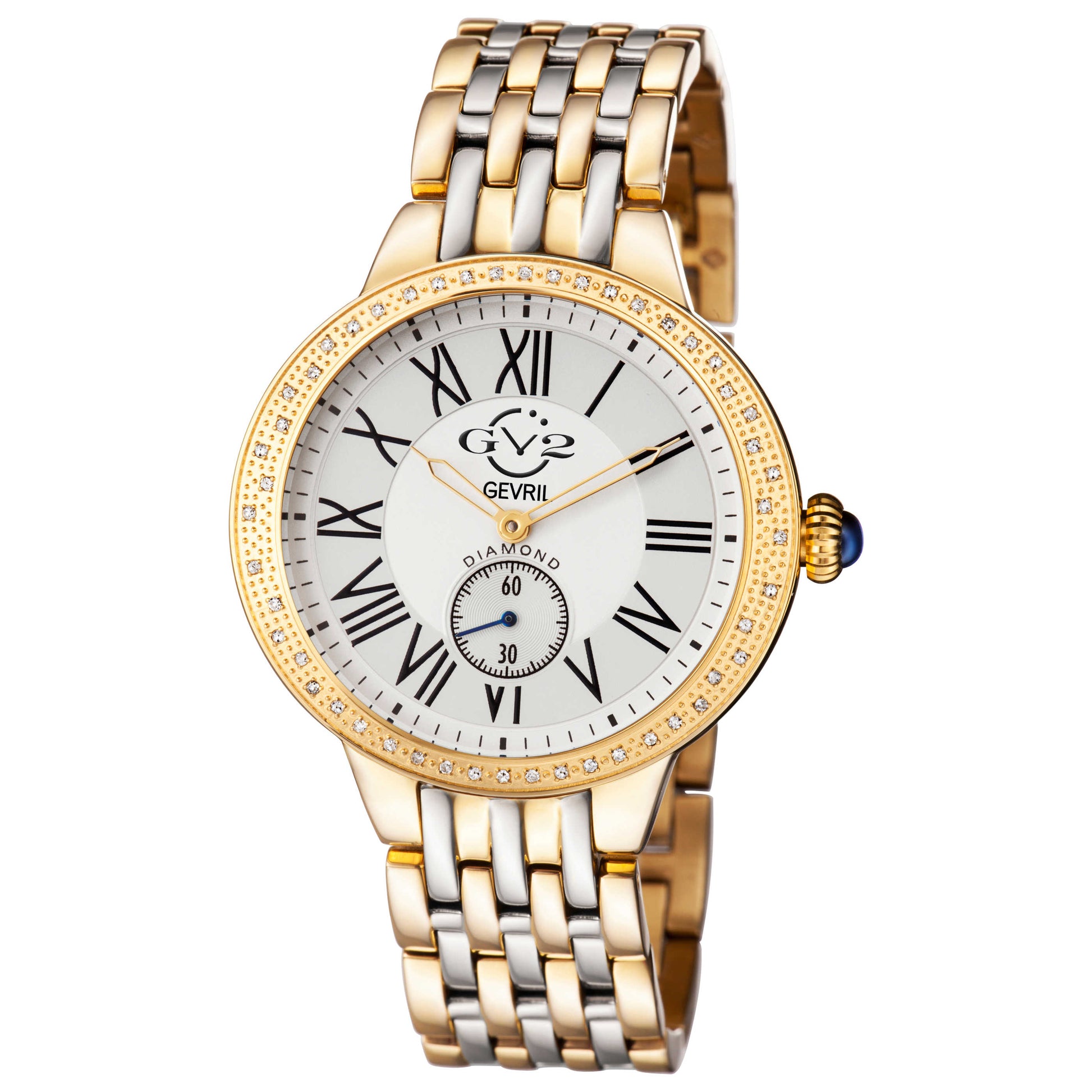 Front view of GV2 by Gevril Astor Diamond Women's Quartz Watch 9105