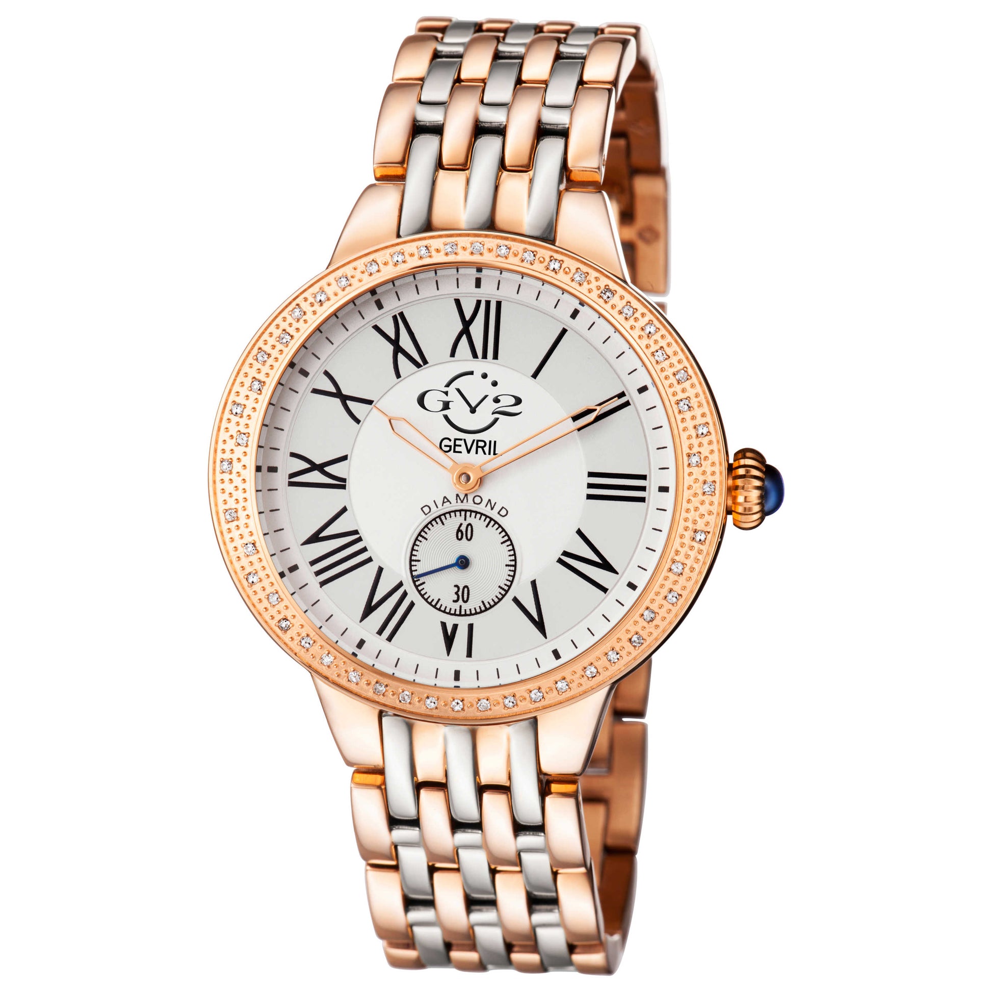 Front view of GV2 by Gevril Astor Diamond Women's Quartz Watch 9106