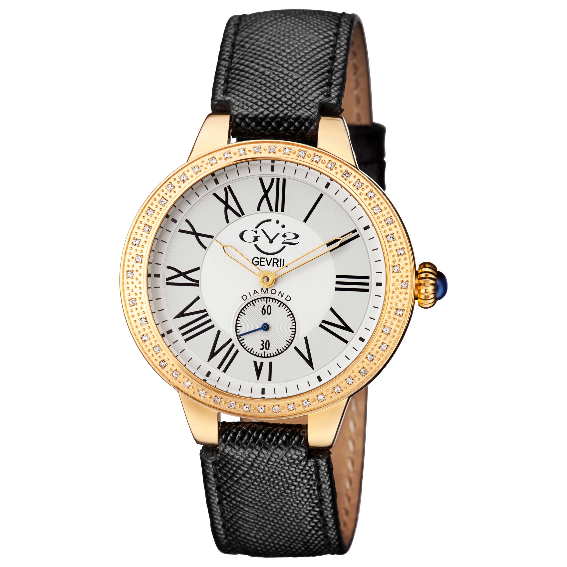 Front view of GV2 by Gevril Astor Diamond Women's Quartz Watch 9107