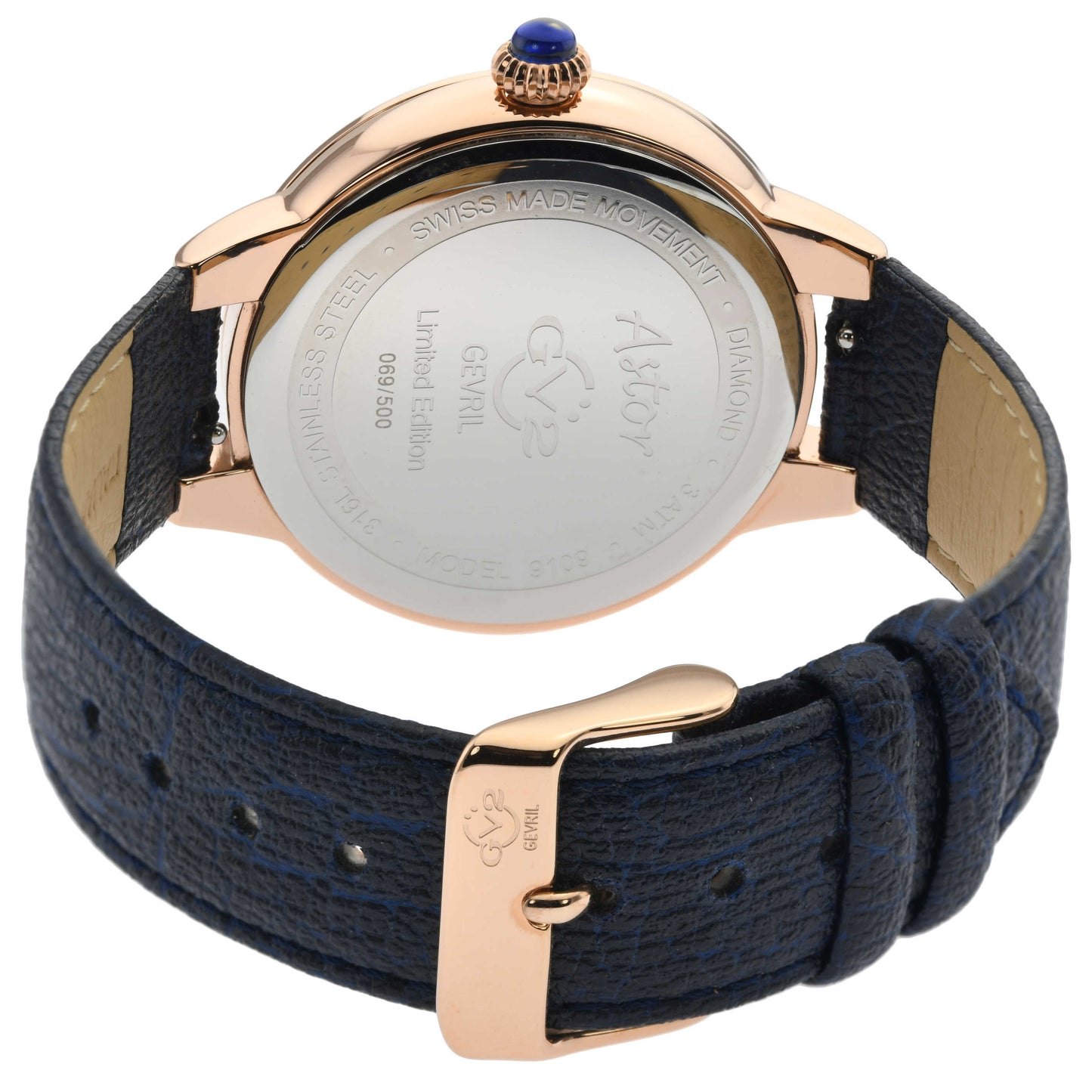 GV2 by Gevril Astor Vegan Women's Quartz Watch 9109-V1 - Image #2