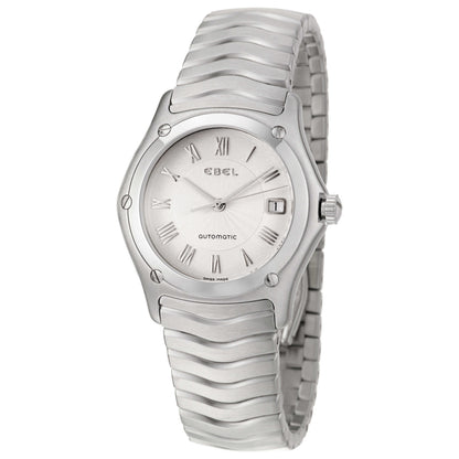 Front view of Ebel Classic Wave Men's Automatic Watch 9120F41-36225