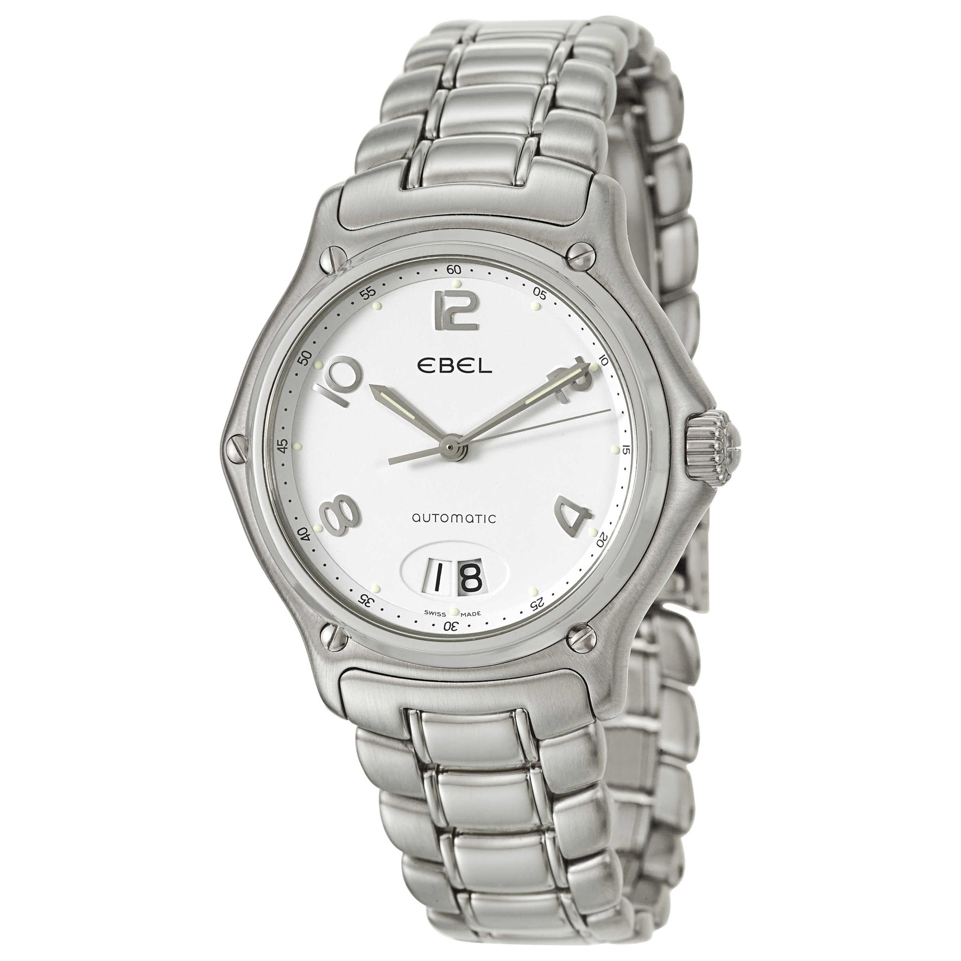 Ebel 1911 9125241-10665P Men's Date Automatic Watch –