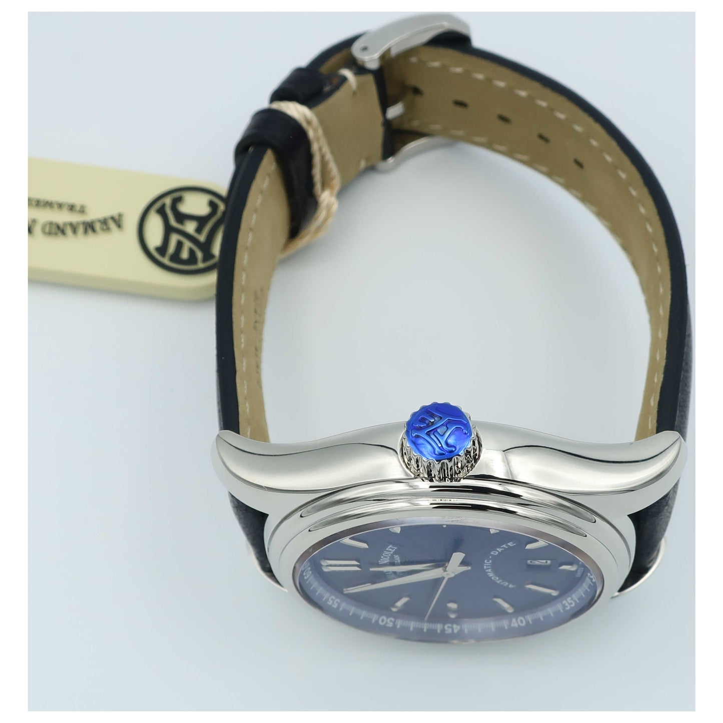 Armand Nicolet M02 Men's Automatic Watch 9140A2-BU-P140BU2-SD - Image #8