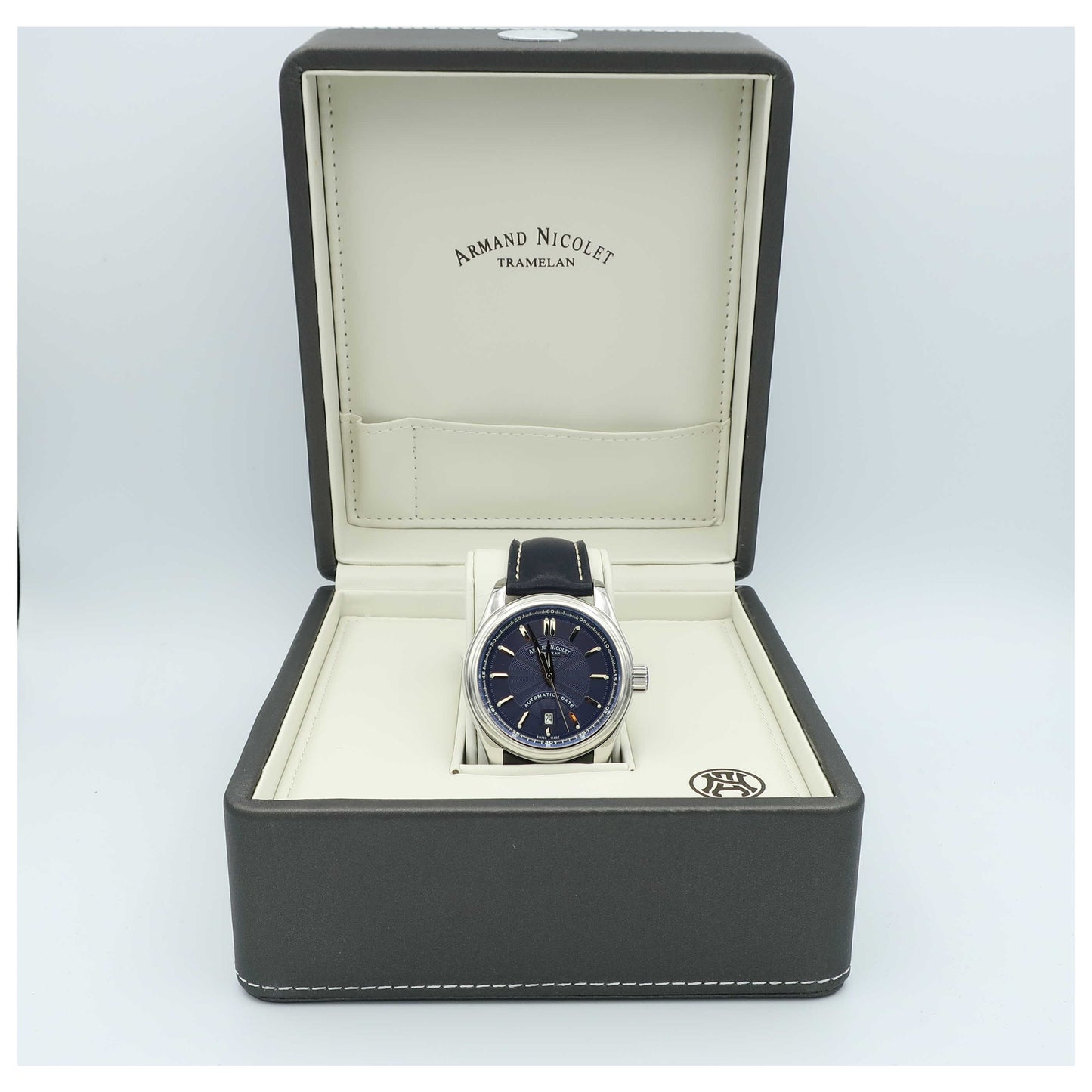 Armand Nicolet M02 Men's Automatic Watch 9140A2-BU-P140BU2-SD - Image #6