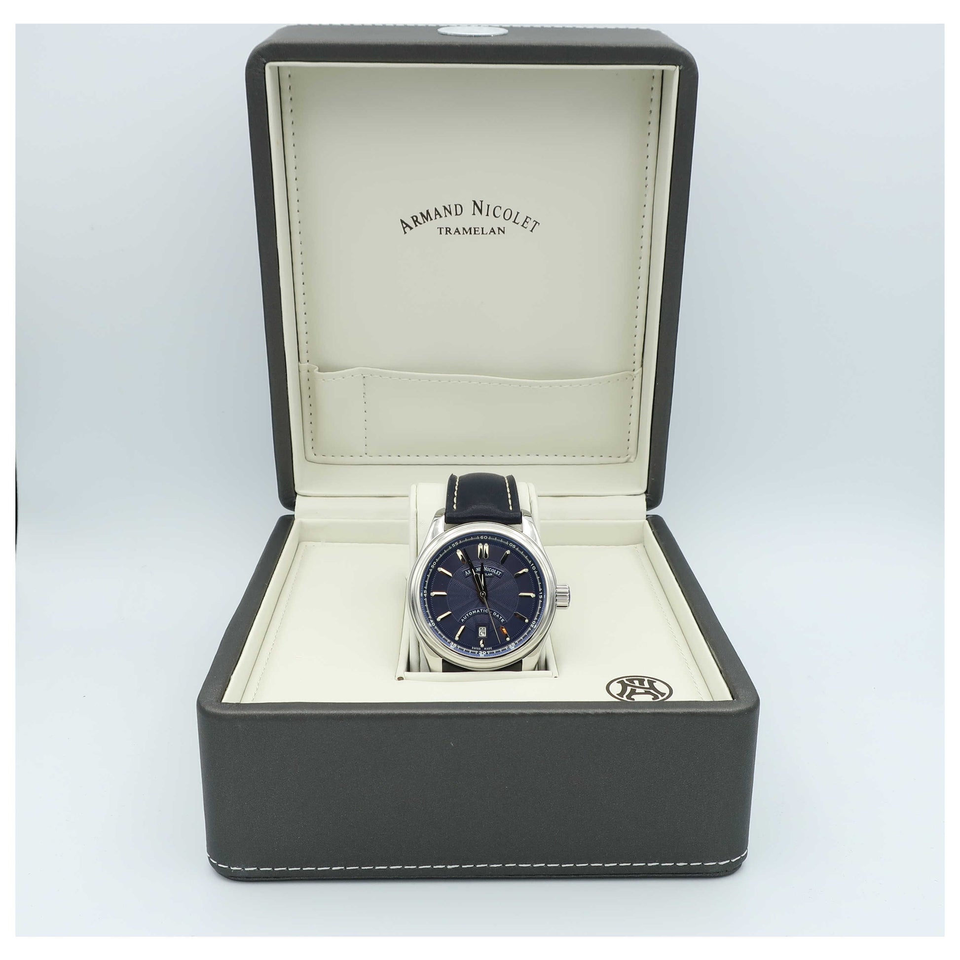 Armand Nicolet M02 Men's Automatic Watch 9140A2-BU-P140BU2-SD - Image #6