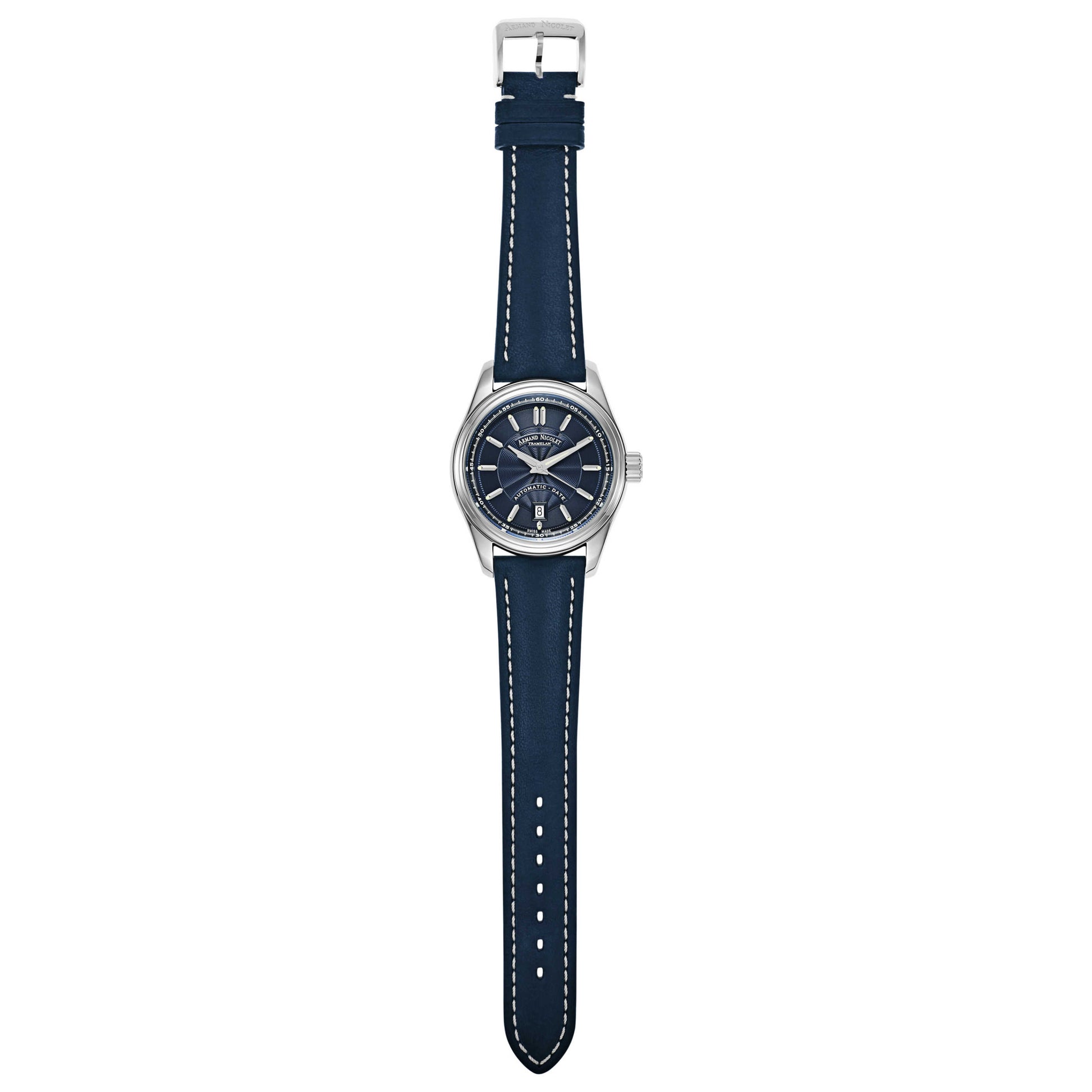 Armand Nicolet M02 Men's Automatic Watch 9140A2-BU-P140BU2 - Image #8